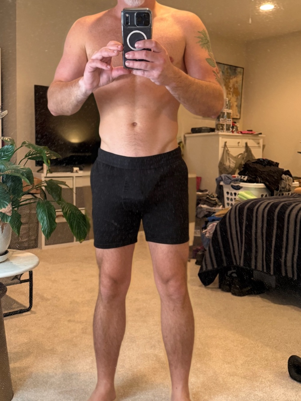 Men's Black Boxer Briefs - Classic Comfort large